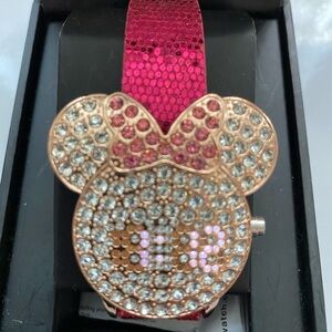 Disney Minnie Mouse crystal digital watch in fuschia strap BNIB